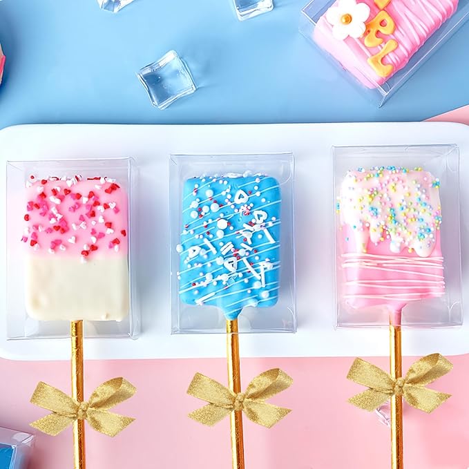 Caja de acetato para Paletas o Rice Krispies - 10 unidades