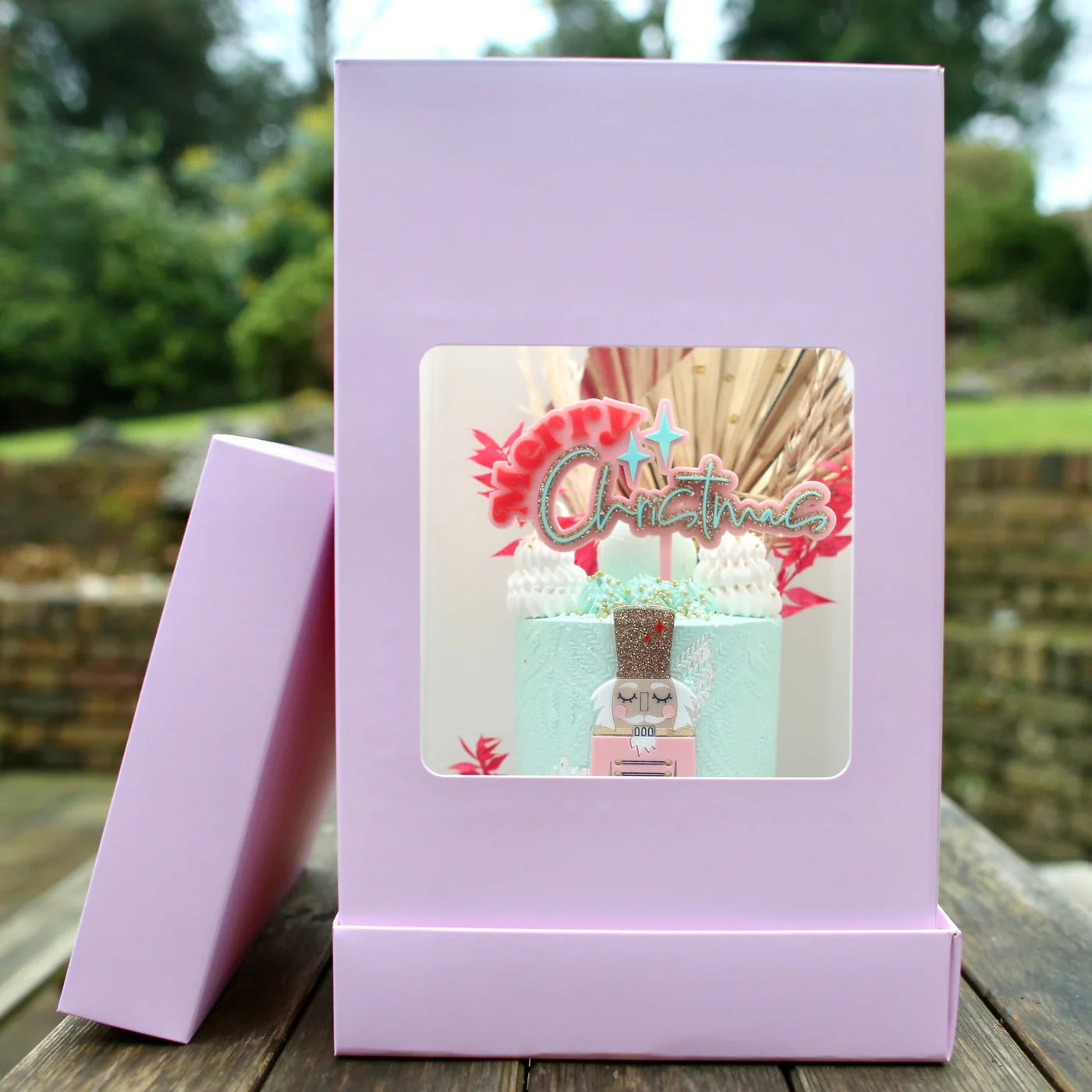 Caja para bizcocho 8x14" - Blossom Pink