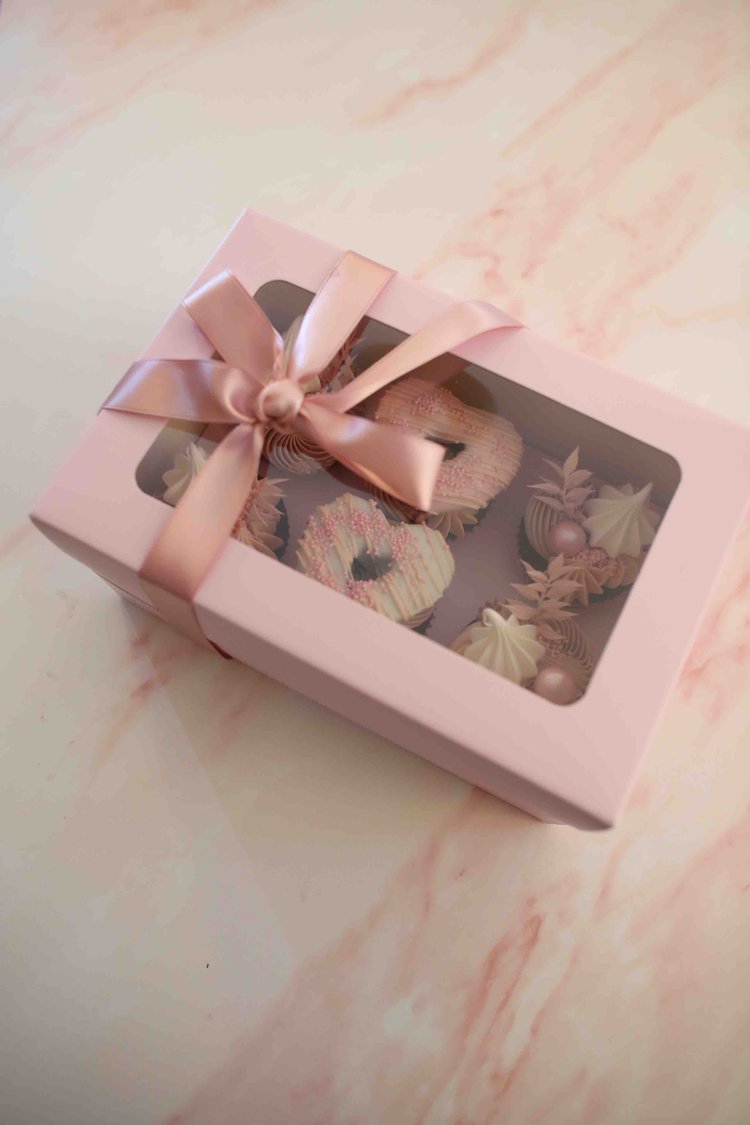 Caja para 6 cupcake OLBAA - Blanca